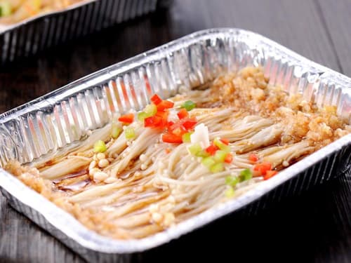 崇州锡纸烤金针菇